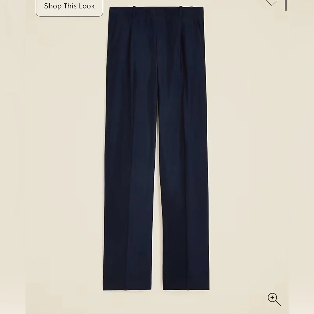 J. Crew Petite Essential wide-leg pant in textured satin - Picture 4 of 5